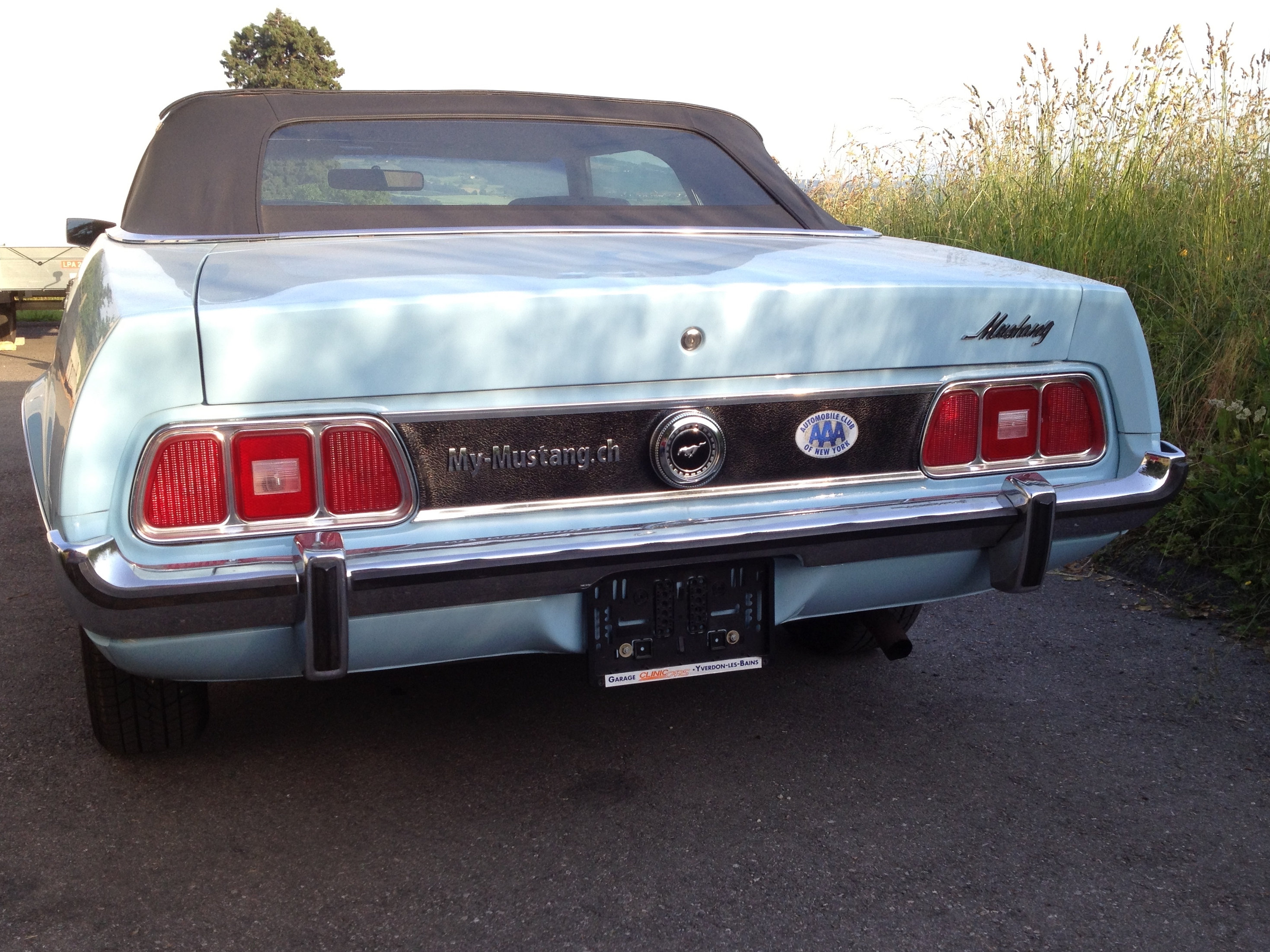 Arrière de la Mustang MACH 1 cabriolet